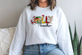 Jolly Teacher Jumper, Christmas Sweatshirt, Christmas Gift for Teacher - Craftellery